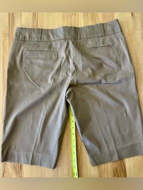The Limited Olive Tan Tailored Bermuda Shorts